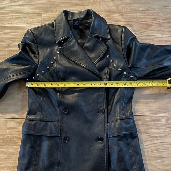 BCBGMAXAZRIA Leather Studded Moto Jacket - Picture 9 of 10